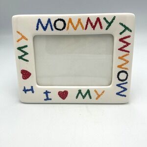 90's I Love My Mommy Picture Frame  Colorful Mother's Day Gift 3x5 Vintage Mom